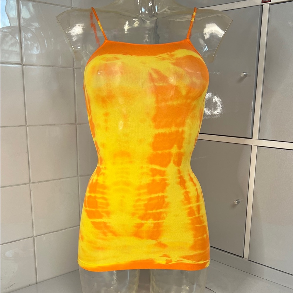 Sunshine! DuoTone Tie Dye Stocking Layer Camisole O/S NWOT